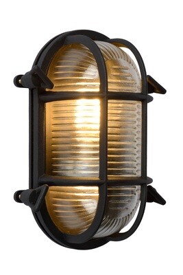 DUDLEY  Wall light Outdoor oval 1xE27 IP65 Black