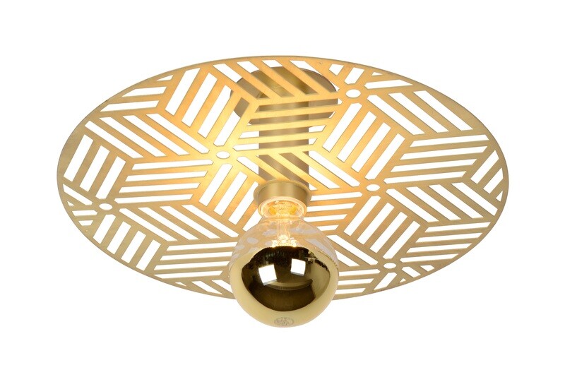 OLENNA Flush ceiling light Ø 40 cm 1xE27 Matt Gold