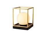 Citanti Table Lamp, 1 Light E14, Matt Black/Painted Gold