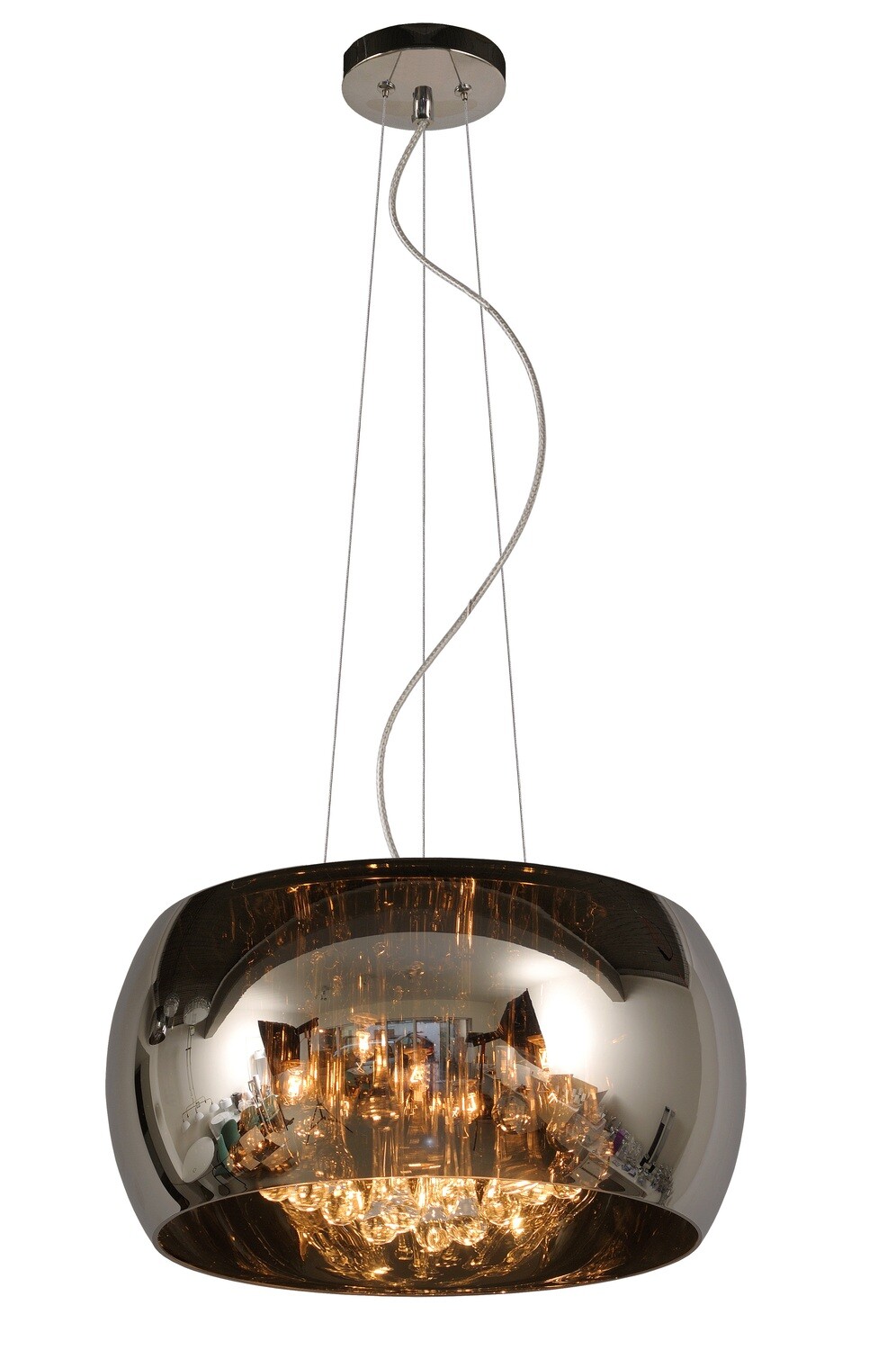 PEARL Pendant light Ø 40 cm 5xG9 - Chrome