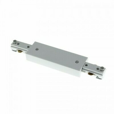 Straight connector for IGLUX Bi-phase track series WHITE