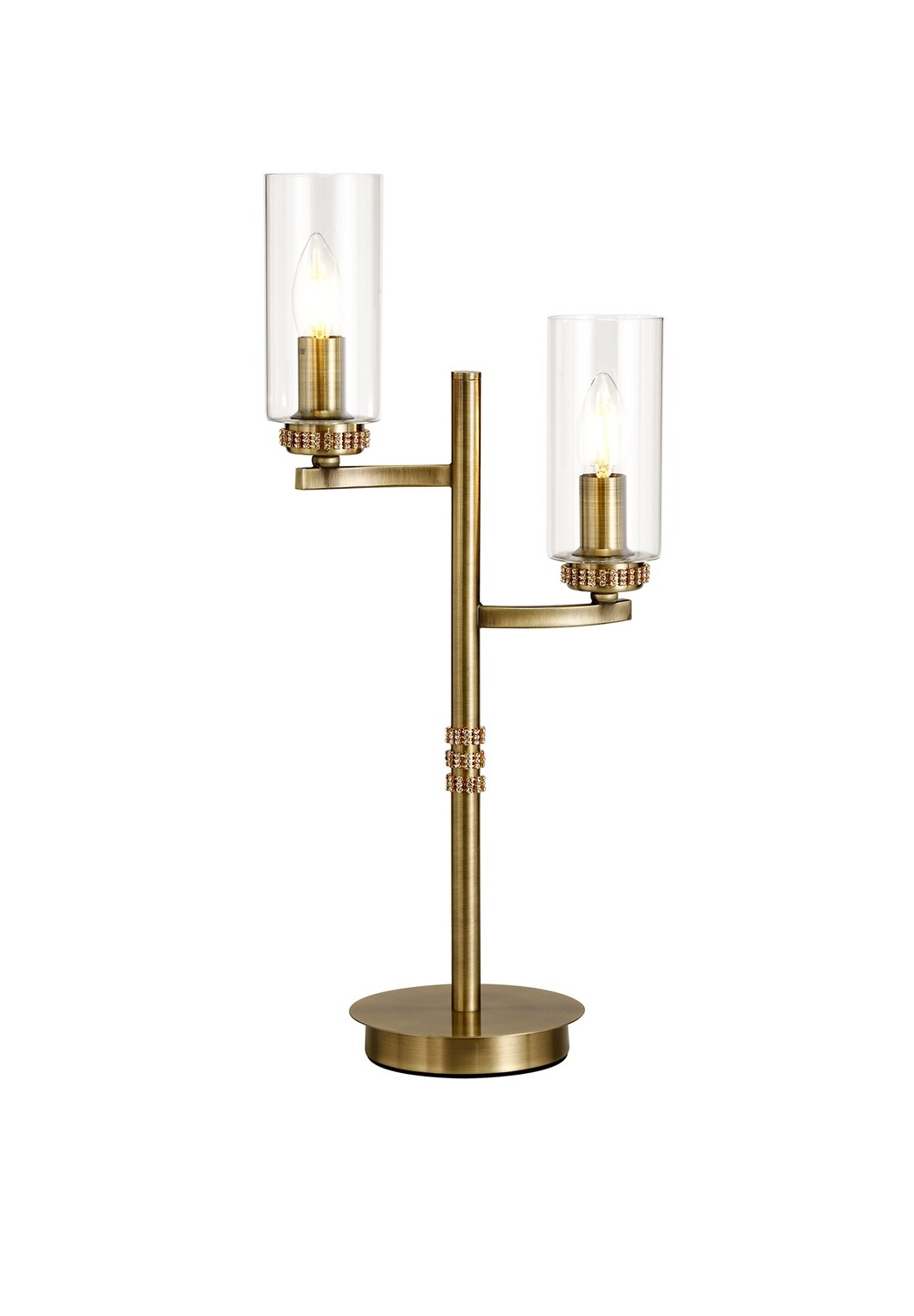 Langara Table Lamp 2xE14 Antique Brass
