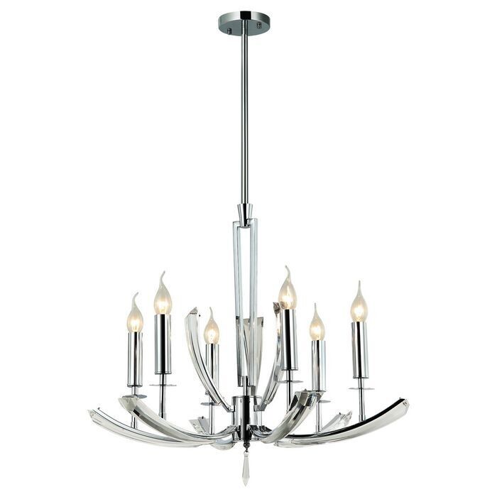 MONTESSO Ø63 6 LIGHT CHANDELIER CHROME 6xE14