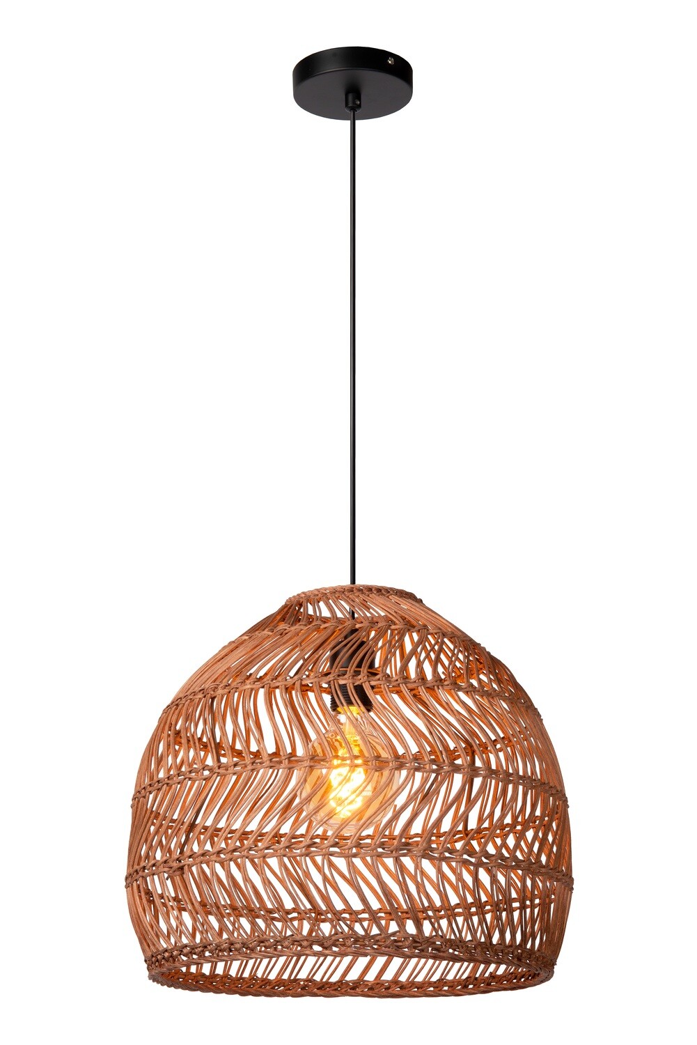 MOLOKO small rattan Pendant 1xE27 Ocher Yellow