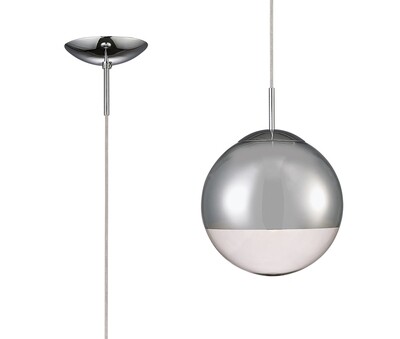 BALLONDA Small Ball Pendant 1 Light E27 Chrome Mirrored