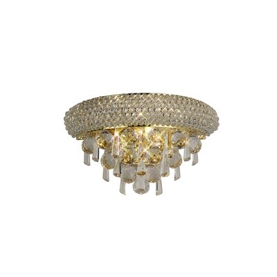 Alexandra Wall Lamp Small Gold/Crystal 2 Light E14