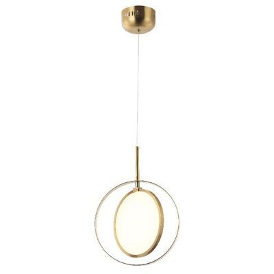 MOLVENO Single Pendant LED Ø25cm 12W 3000K Antique Brass MOLVENO Single Pendant LED Ø25cm 12W 3000K Antique Brass