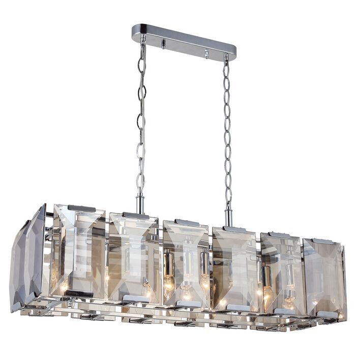 TALISCA rectangular pendant 7XE14 Chrome