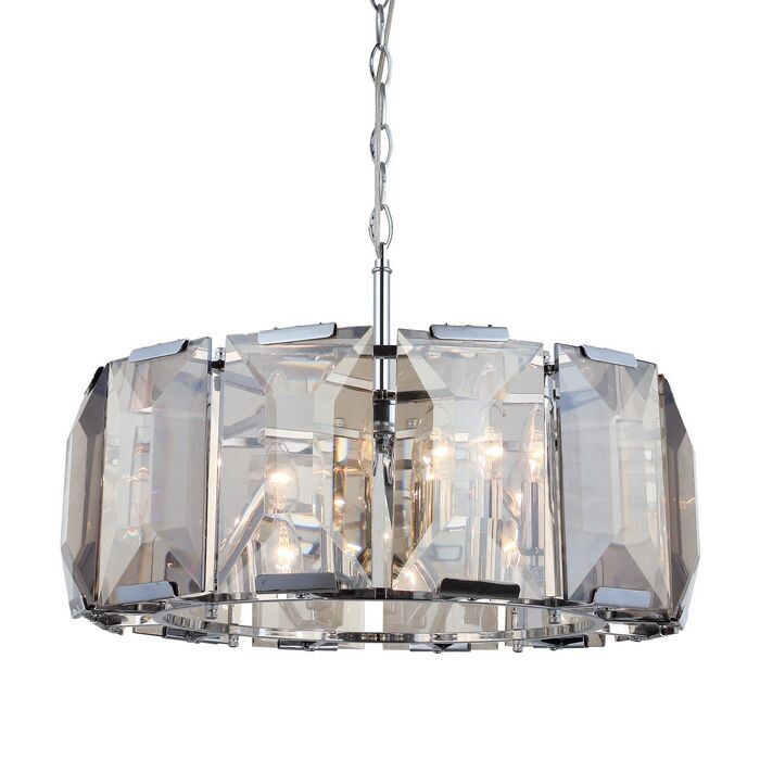 TALISCA 6 LIGHT CIRCULAR CHANDELIER CHROME 6XE14