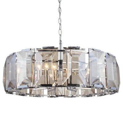 TALISCA 8 LIGHT CIRCULAR CHANDELIER CHROME 8XE14