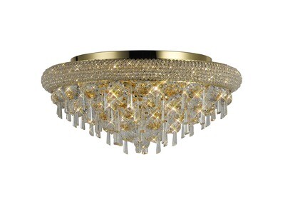 Alexandra Ceiling Light Gold/Crystal 7 Light E14