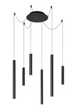 LORENZ Pendant  LED  6x4W Black Matte