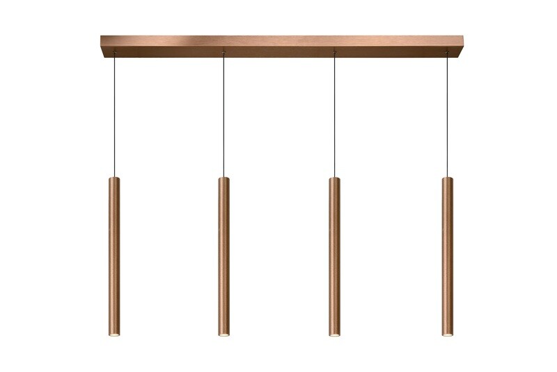 LORENZ  linear Pendant LED 4x4W Rust Brown