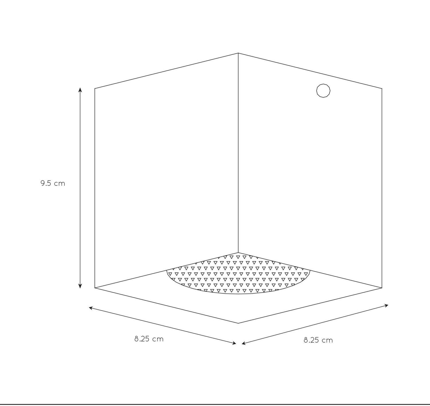 BODI Ceiling Light Square GU10 8.2x8.2 cm Black (LED lightsource included)