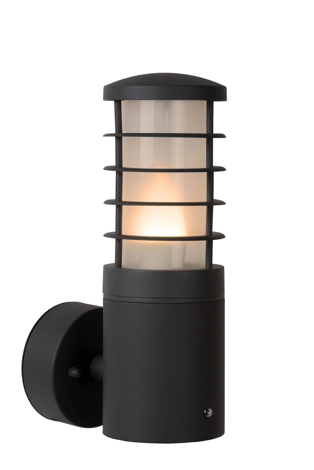 SOLID Wall light Outdoor 1xE27 IP54 Anthracite with day/night sensor