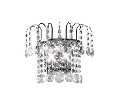 Rosina Wall Lamp Switched 2 Light G9 Polished Chrome /Crystal