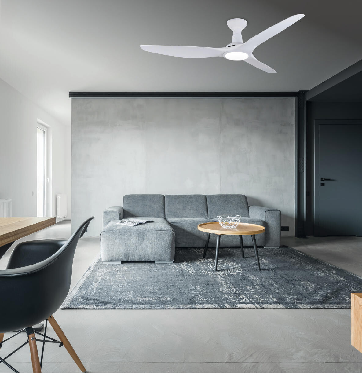 PONENTE ceiling fan Ø132cm light integrated and remote control included