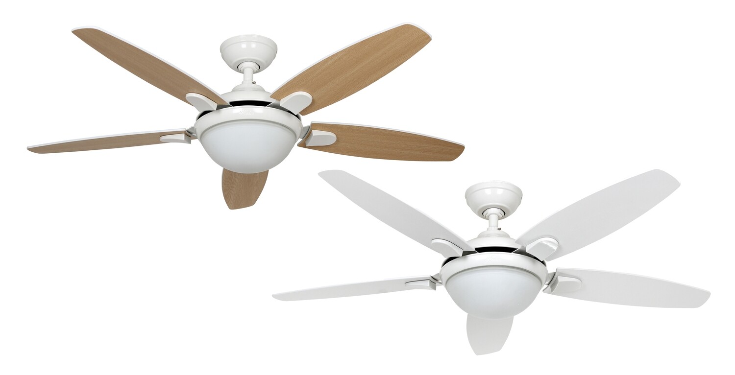 HUNTER CONTEMPO WE ceiling fan  Ø132cm with remote control and light kit included