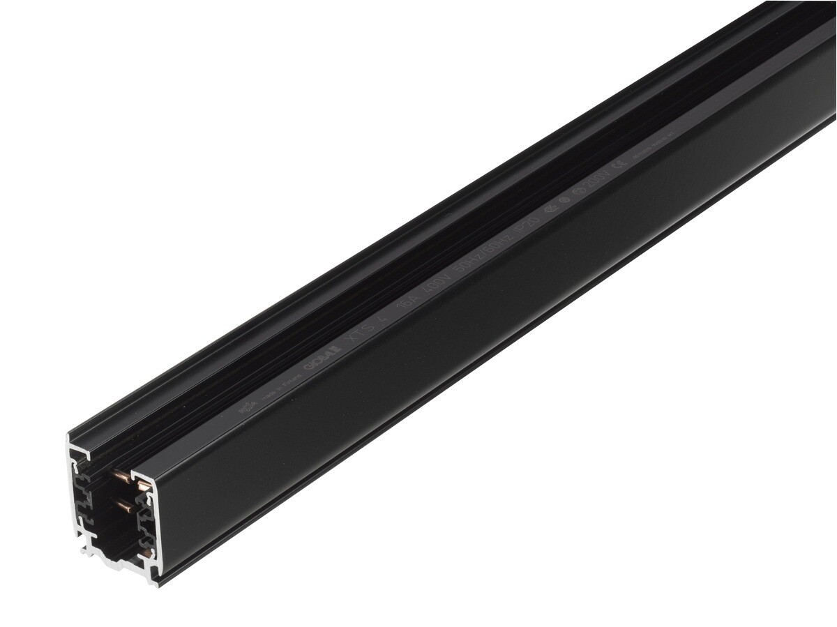 3-Phase Track GLOBAL  1000mm On/Off or phase cut for surface mounting or pendant black