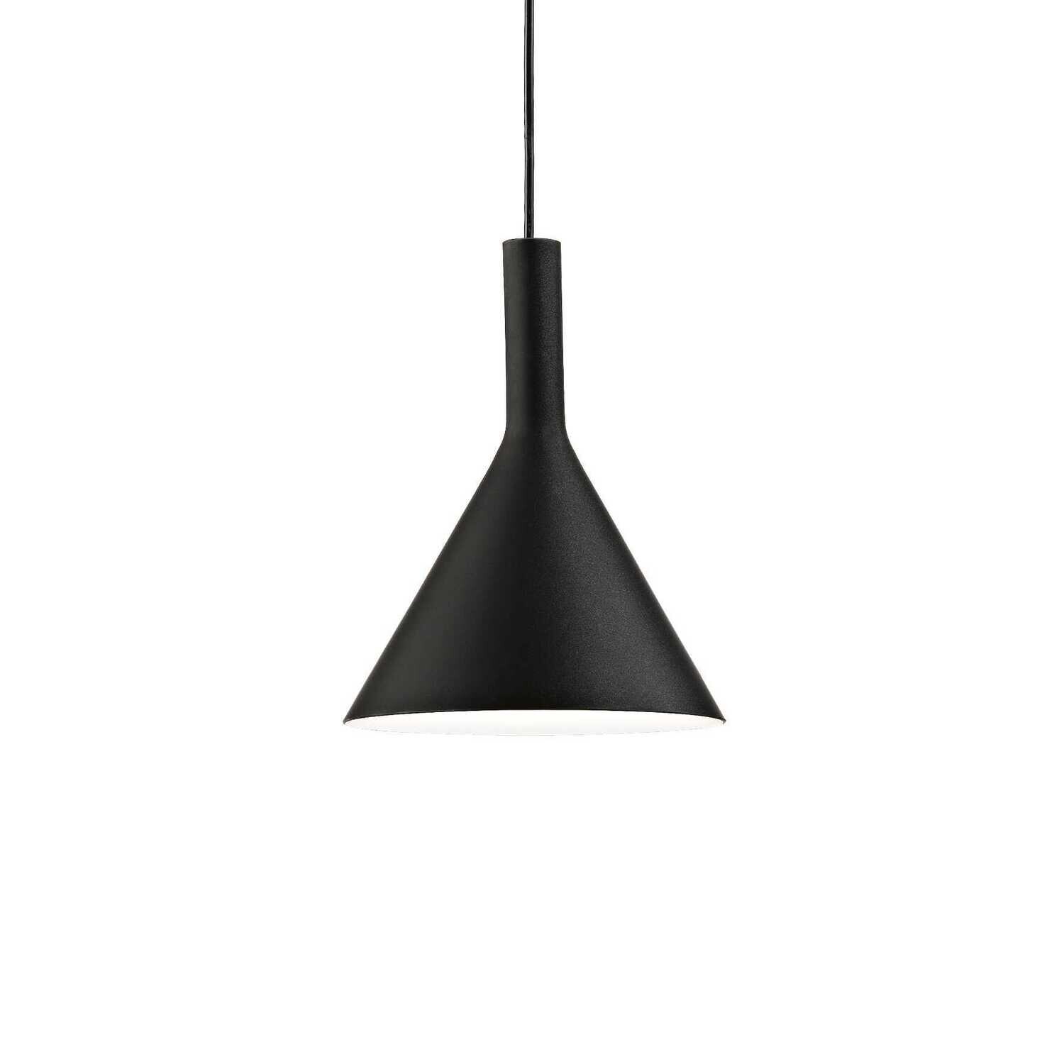 COCKTAIL S single pendant Ø20x26 1xE14 Black Glass