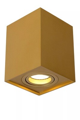 TUBE square Adjustable Ceiling spotlight Ø 9,6 cm 1xGU10 Matt Gold / Brass