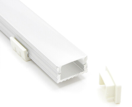 Aluminum profile for LED strip W17xH10mm