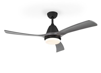 ASPAS black/grey ceiling fan Ø132cm light integrated and remote control included