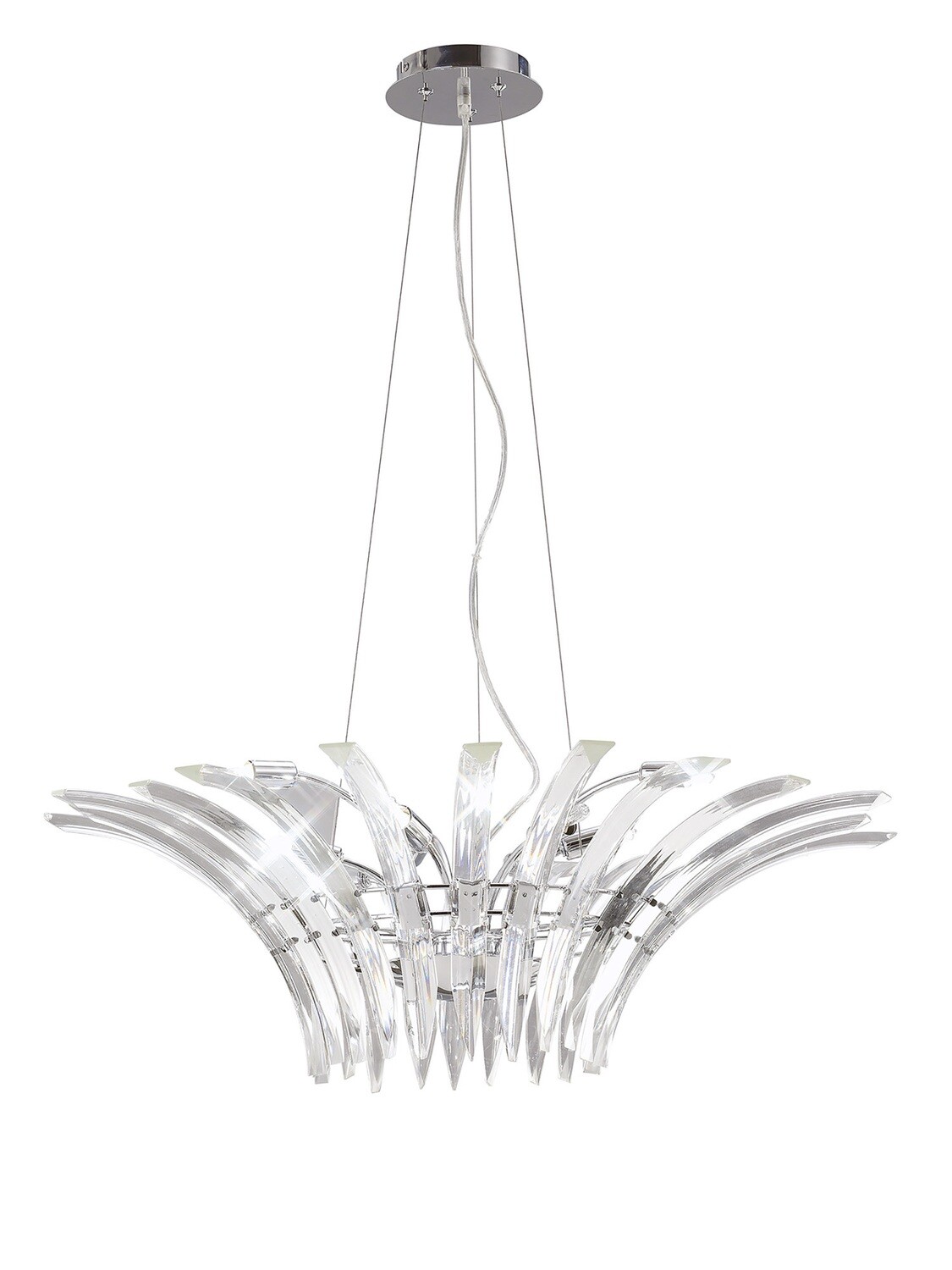 Sinclair Pendant luminaire 9xG9 Polished Chrome