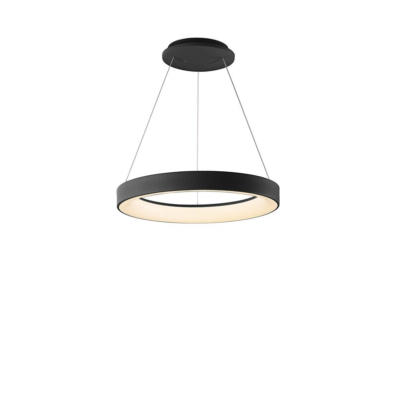 CELLAR Ring Pendant 45cm 30W LED, 3000K-6000K Tuneable, 2100lm, Remote Control, Black