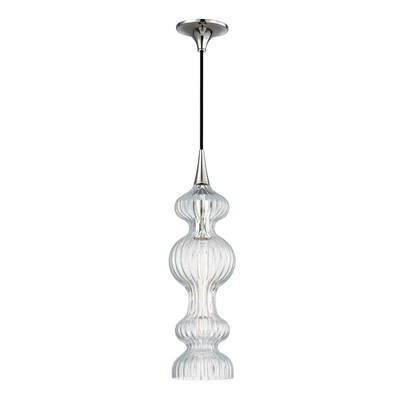 POMFRET single pendant Ø15x52 1xE27 Polished Nickel