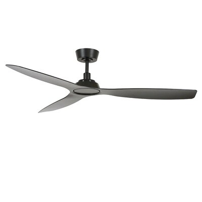MOTO Black ceiling fan Ø132 with remote control included