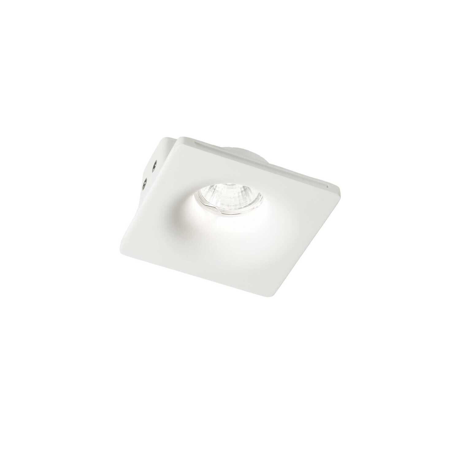Zephyr  square based round center 120x120 recessed tramless Plaster Spot light for GU10
