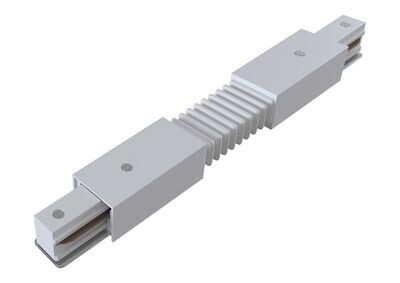 Flexible Connector for single phase track system White