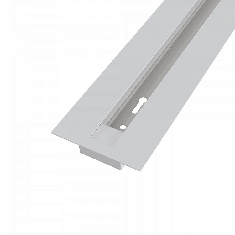 Single phase track recessed 2000mm White