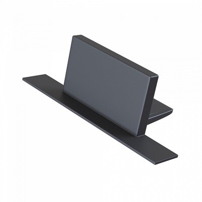Endcap for recessed single phase track system Black