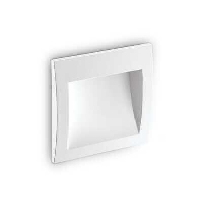 Wire Recessed Square Wall Lamp, 1x4W LED, 200lm IP65 White