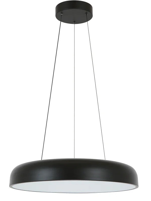 RHINE Ø 60cm LED 42W 2700lm Tri-Colour Pendant Black DIMMABLE