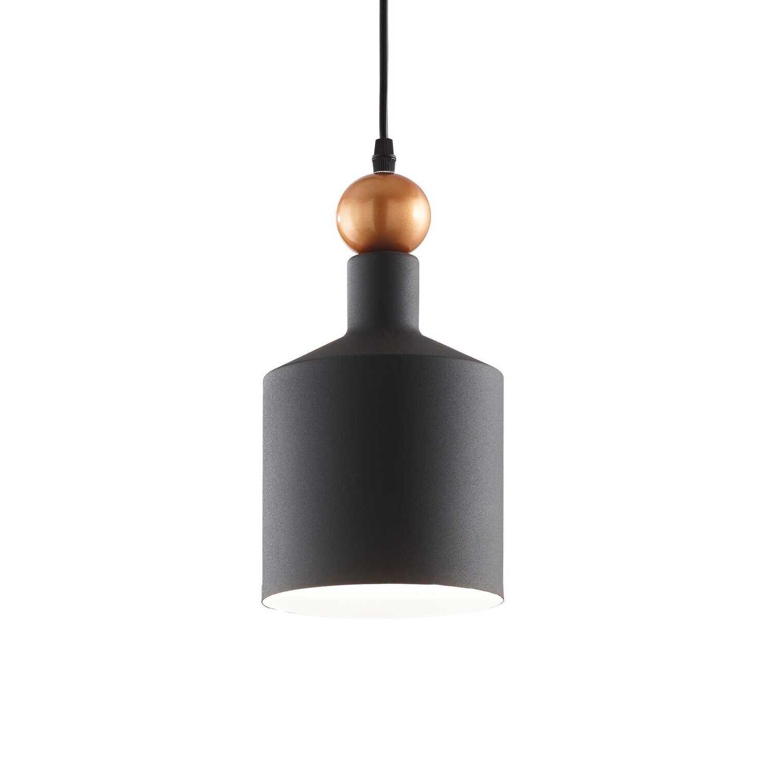 Triade-3 single pendant Ø15x28 1xE27 Black/Gold