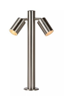 ARNE Bollard light 2xGU10 IP44 Satin Chrome