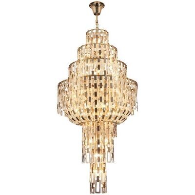 EMERES 5M long Chandelier 72xE14 Gold