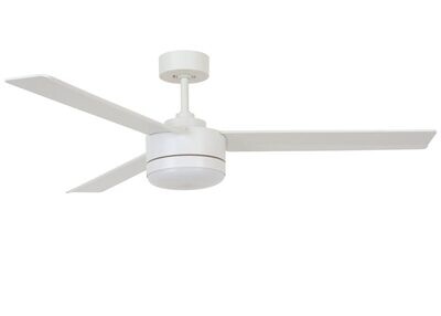 LAGOON White ceiling fan Ø132cm light integrated and remote control included