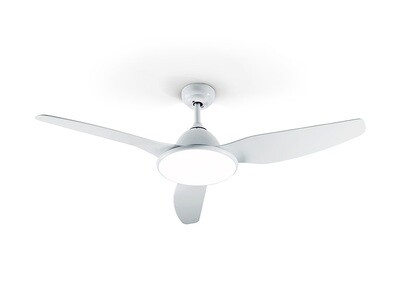 ORISHO  white/white ceiling fan Ø132cm light integrated and remote control included