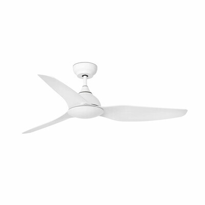 SIOUX L White outdoor ceiling fan Ø132cm with remote control included