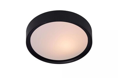 LEX Flush ceiling light Ø 25 cm 1xE27 Black