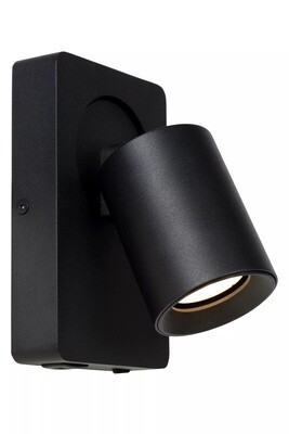 NIGEL Wall Light  LED  GU10 1x5W 3000K With USB charging point Black