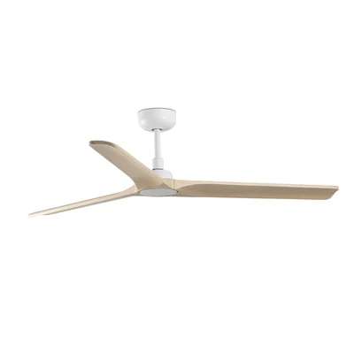 HEYWOOD M Matt White / Maple ceiling fan Ø132cm with remote control included