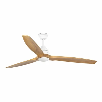 ALO L Ø152cm Matt White/Pine Solid Wood ceiling fan light integrated, and remote control included