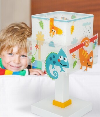 HAPPY JUNGLE Childrens Table Lamp 1xE14