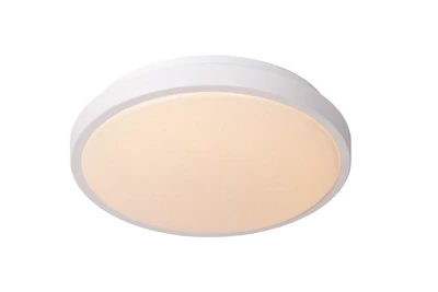 DASHER Flush ceiling light Ø 29,3 cm LED 1x12W 2700K IP44 White with integrated motion sensor