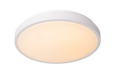 DASHER Flush ceiling light Ø 34.8 cm LED 1x18W 2700K IP44 White with integrated motion sensor